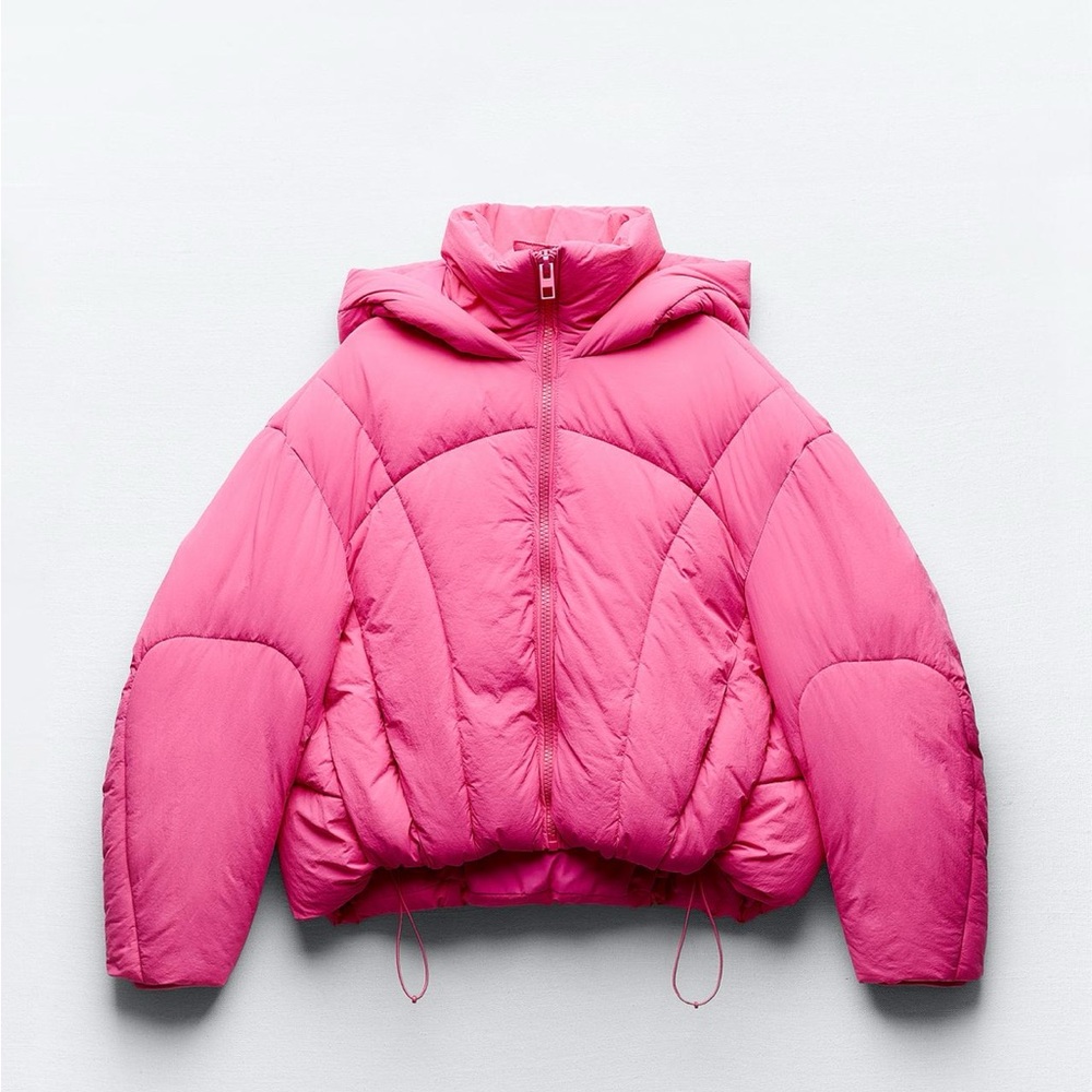 Zara Pink Puffer Jacket